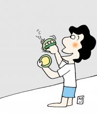 [생활의 지혜] 새로 바른 벽지에 기름이 튀거나 잡티가 묻었을 때