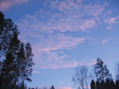 시베리아의 노을