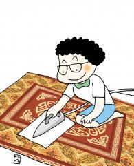 [생활의 지혜] 카펫에 촛농이 떨어졌을 때