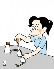 [생활의 지혜] 안경테가 늘어나 헐거워지면