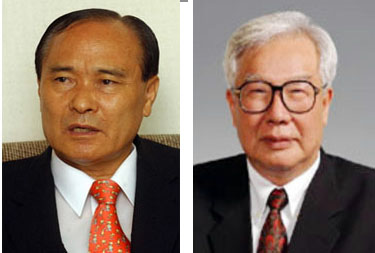 김한규 전 총무처장관(왼쪽)· 뤄하오차이 정치협상회의 부주석(오른쪽)