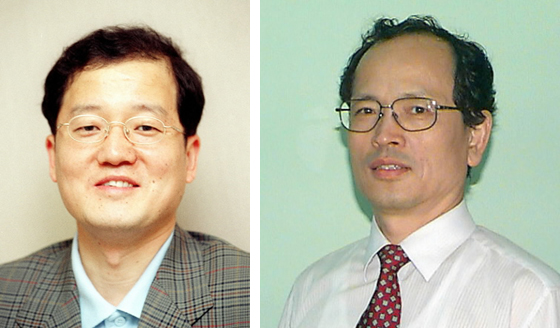 남성욱 교수(왼쪽), 안건혁 교수