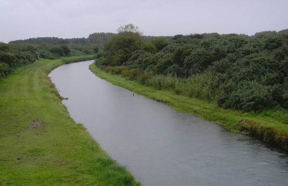 워터넷 정수장이 자랑하는 인공 모래 수로. 라인강에서 취한 물이 60~100일 동안 이곳을 흐르는 동안 깨끗한 물만 모래 속으로 스며들게 하는 방법으로 정수하고 있다.