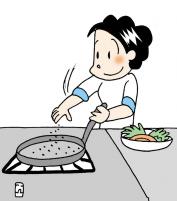 [생활의 지혜] 기름이 튈 때