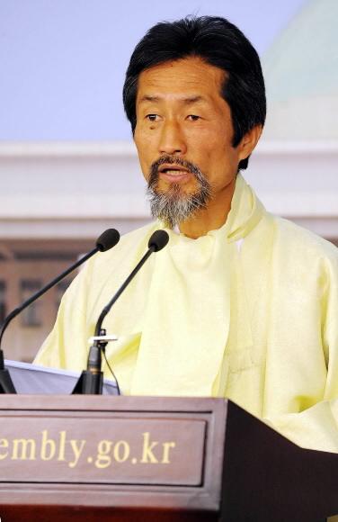 민주노동당 강기갑 대표 서울신문 포토라이브러리
