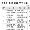 정보화마을 추석특산품 시중보다 20% 싸 인기