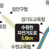 “수원천변 자전거도로 달려보세요”