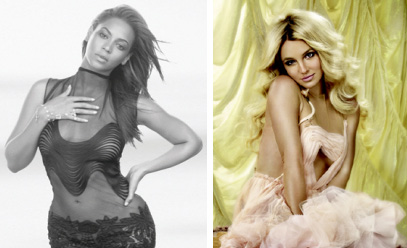 비욘세, 브리트니 스피어스