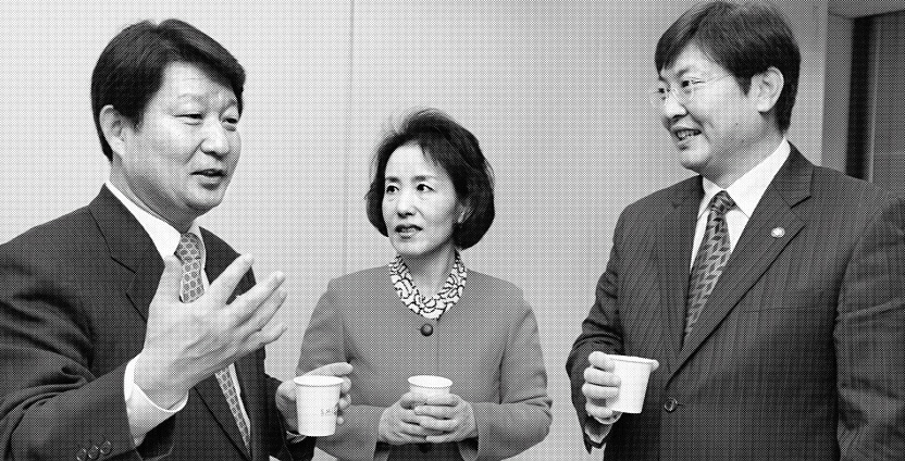 서울신문 편집국에서 지난 24일 진행된 18대 초선의원 좌담에서 한나라당 권영진,자유선진당 박선영,민주당 이춘석(왼쪽부터) 의원이 지난 7개월간 의정활동의 소회를 밝히고 있다. 손형준기자 boltagoo@seoul.co.kr
