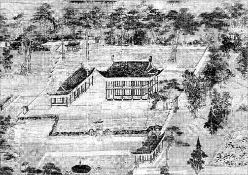 김홍도의 ‘규장각도’. 정조가 규장각을 설립한 것은 정치적으로 세력 기반을 강화하고 문화적으로 이념과 정책 연구를 진흥하려는 목적을 지니고 있었다. 이를 위해 젊고 재능 있는 인물을 선발해 규장각에서 학문을 연마하게 했는데 다산 정약용도 그 초계문신의 한 사람이었다. 국립중앙박물관 소장