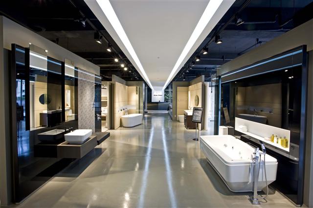 서울 삼성동 바스하우스에서 아메리칸스탠다드의 욕실 제품들을 접할 수 있다. 아메리칸스탠다드 제공