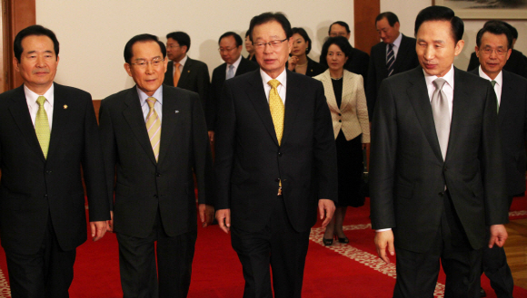 여야 대표 청와대 회동 