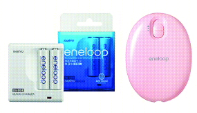 일본 산요전기의 2차전지를 이용한 제품들. 산요전기 제공