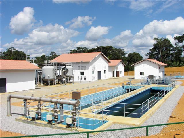 수자원공사가 건설, 운영하고 있는 아프리카 적도기니의 몽고모시 정수장.  수자원공사 제공