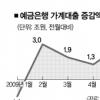 가계대출 가파른 상승