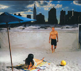 정연두 작 ‘로케이션#19’. 풍경사진 어디 쯤이 진짜이고 어디가 가짜일까.