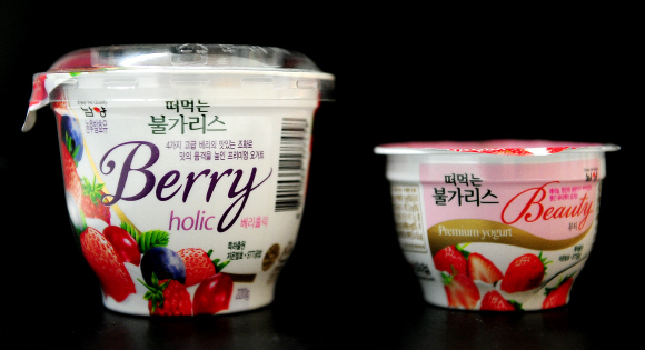 대형요구르트(220g), 일반요구르트(100g)