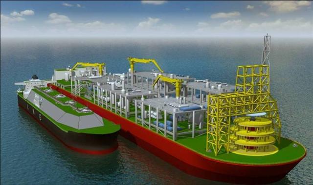 삼성중공업이 건조, 로열더치셸에 인도할 LNG-FPSO 조감도.