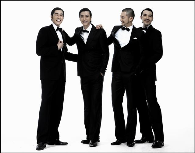 팝뮤지컬 그룹 ‘4ONE’을 결성한 뮤지컬 배우 김성민(왼쪽부터), 윤형렬, 문종원, 최수형.