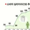 소비심리 ‘훨훨’… 사상최고치 육박