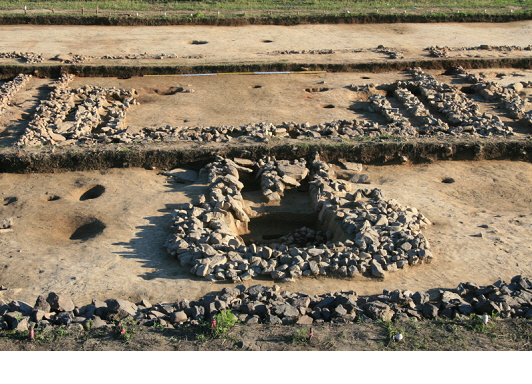 발해 평지성 건물지 전경. 국립문화재연구소 제공 