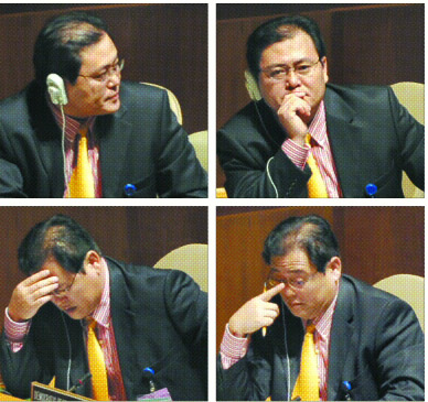 MB 유엔연설 듣는 北대표 