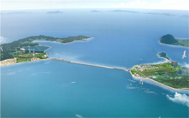 충남 서산시 대산읍 오지리~태안군 이원면 내리에 2㎞의 제방을 쌓아 전기를 생산할 가로림조력발전소 조감도. 서산시 제공