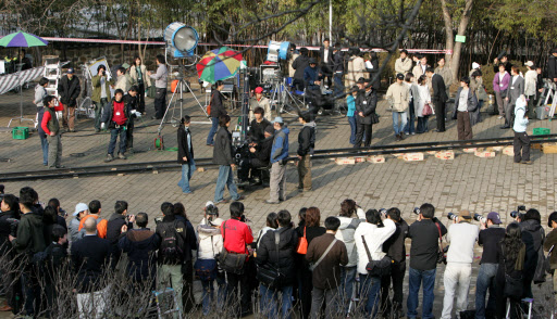 한 국산영화 촬영현장(기사의 특정 사실과 관계 없음).  서울신문 포토라이브러리 