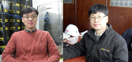 정경민 삼성SDI 수석연구원(왼쪽), 조성현 한스코 연구소장