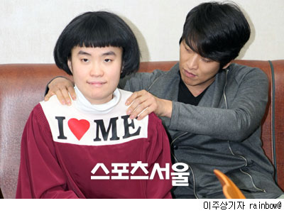 박지선(왼쪽)·송병철