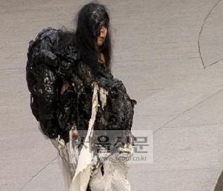 ‘광화문 괴물녀’ 정체는 행위예술가