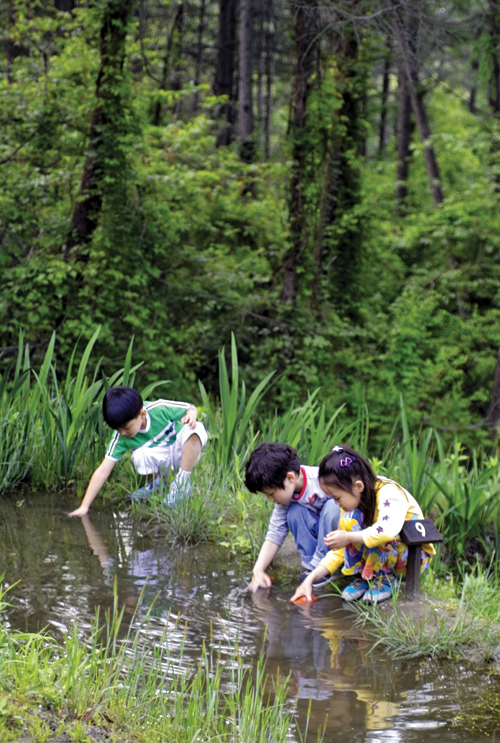 어린이들에게 자연을 사랑하는 마음을 갖게 하기 위해 만든 ‘해여림식물원’