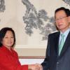 박희태의장 아로요 전 필리핀 대통령 접견