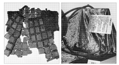 일본 야스쿠니 신사 내 유슈칸에 전시된 고려 갑옷(왼쪽), 조선시대 실전용 활.
