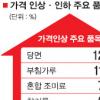물가 풍선효과? 설 지난후 생필품 62% 오름세