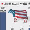 ‘美쇠고기 수입’ 전년의 2배 육박