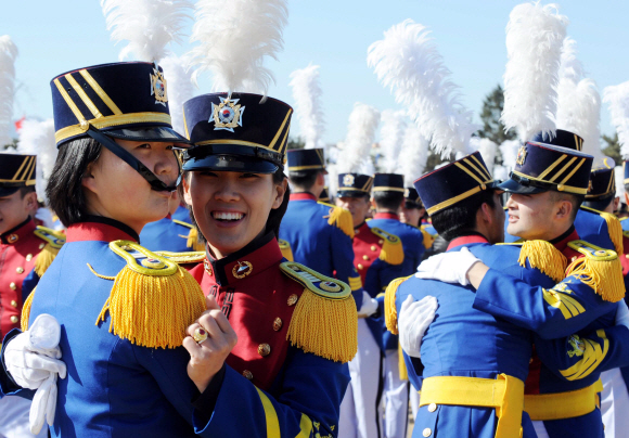 태능 화랑대에서 제67기 육군사관학교 졸업식이 열리고 있다. 안주영 기자 jya@seoul.co.kr