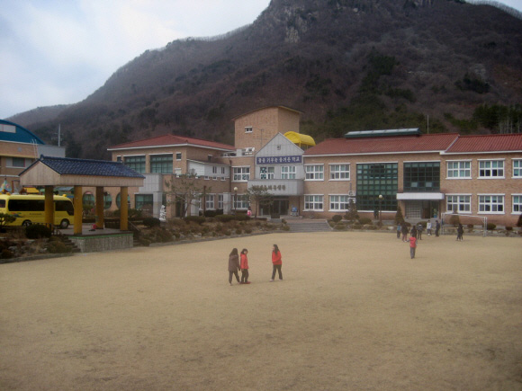 아토피 친화학교로 지정된 전북 진안 조림초등학교 전경.