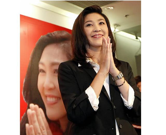 태국의 첫 여성 총리 당선된 잉락 친나왓.