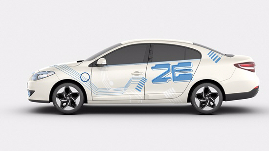 르노삼성자동차의 미래형 전기차 ‘SM3 Z.E.’.  르노삼성자동차 제공