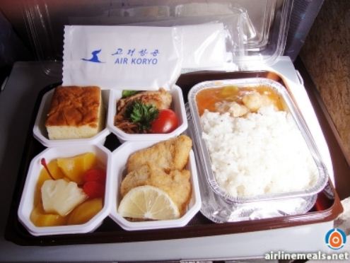 고려항공 기내식(이코노미석) <출처: 에어라인밀스 www.airlinemeals.net>