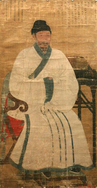 이제현 초상화. 1319년에 몽골 학자 진감여가 그린 것이다. 이제현이 몽골의 대도에서 생활하면서 입성론에 반대할 무렵의 모습으로 당시 나이가 33세였다. 국보 110호로 지정되었고, 국립중앙박물관에 소장돼 있다.