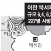 이란 11분 간격 연쇄강진… 220여명 숨져