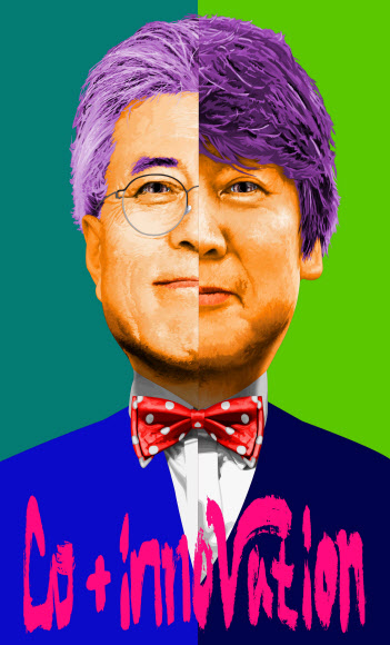 서울시 선거관리위원회가 민주통합당 문재인·무소속 안철수 두 대선 후보의 단일화를 촉구하는 내용의 벽보를 공공장소에 붙인 팝아트 작가 이하(44)씨를 지난 8일 공직선거법 위반 혐의로 검찰에 고발했다. 사진은 이씨가 서울 종로와 신촌, 여의도 일대 버스정류장 등에 붙인 벽보. 이하씨 제공/연합뉴스