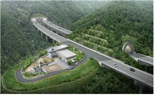 한국도로공사가 설계, 발주한 인제터널의 조감도. 옹벽을 최소한으로 줄이고 터널에서 나오는 폐수를 완벽하게 처리하고 있다.  한국도로공사 제공