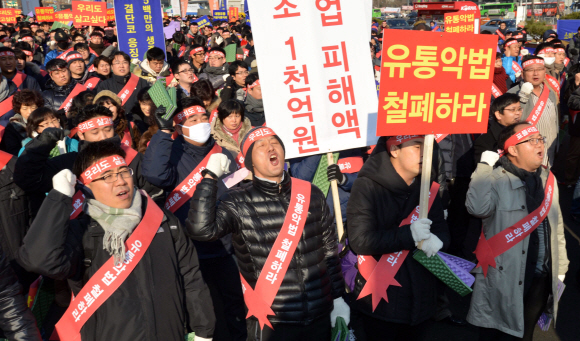 “대형마트 규제 완화하라”