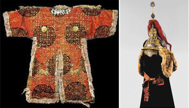 고종의 손녀 이해경씨가 반환을 요구한 도쿄국립박물관이 소장하고 있는 조선왕실의 갑옷(가운데)과 투구. 문화재제자리찾기 제공