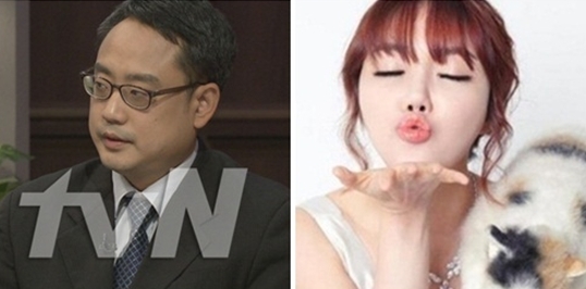 변희재 미디어워치 대표(왼쪽)·팝 아티스트 낸시랭 tvN, 낸시랭 트위터