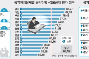 공약이행, 재정자립도와 무관… ‘부자’ 강남벨트도 상위권 못들어