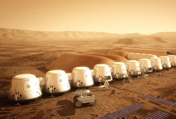 네덜란드 벤처기업 마스 원이 추진하고 있는 화성 정착촌 조감도. 마스 원은 2023년 첫 화성 이주민을 시작으로 2033년까지 24명을 보내 화성에 거주시킬 계획이다. 마스 원 홈페이지